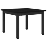 Coffee Table Black Oak 50 x 50 x 36 cm Engineered Wood - Front View