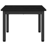 Coffee Table Black Oak 50 x 50 x 36 cm Engineered Wood - 45-Degree Angle