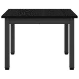Coffee Table Black Oak 50 x 50 x 36 cm Engineered Wood - Rear View