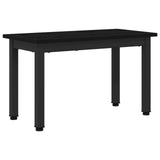 Coffee Table Black Oak 60 x 30 x 36 cm Engineered Wood - Front View