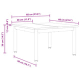 Coffee Table Black Oak 60 x 60 x 36 cm Engineered Wood - Extra Image
