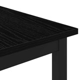 Coffee Table Black Oak 60 x 50 x 36 cm Engineered Wood - Close-Up Angle