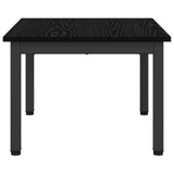 Coffee Table Black Oak 60 x 50 x 36 cm Engineered Wood - Rear View