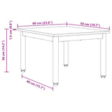 Coffee Table Black Oak 60 x 50 x 36 cm Engineered Wood - Extra Image