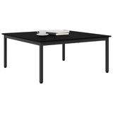Coffee Table Black Oak 100 x 100 x 45 cm Engineered Wood - Side View