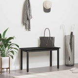 Bench Black Oak 80 x 35 x 45 cm Engineered Wood - Top-Down View