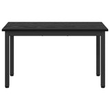 Bench Black Oak 80 x 35 x 45 cm Engineered Wood
