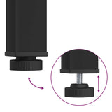 Bench Black Oak 80 x 35 x 45 cm Engineered Wood - Low Angle