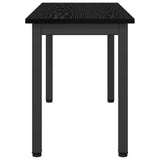 Bench Black Oak 80 x 35 x 45 cm Engineered Wood