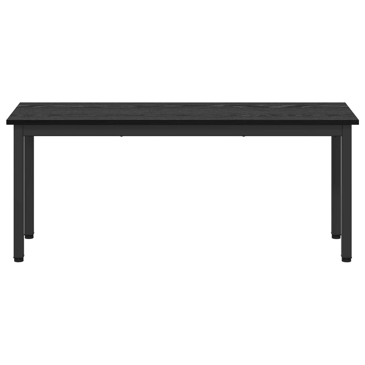 Bench Black Oak 110 x 35 x 45 cm Engineered Wood