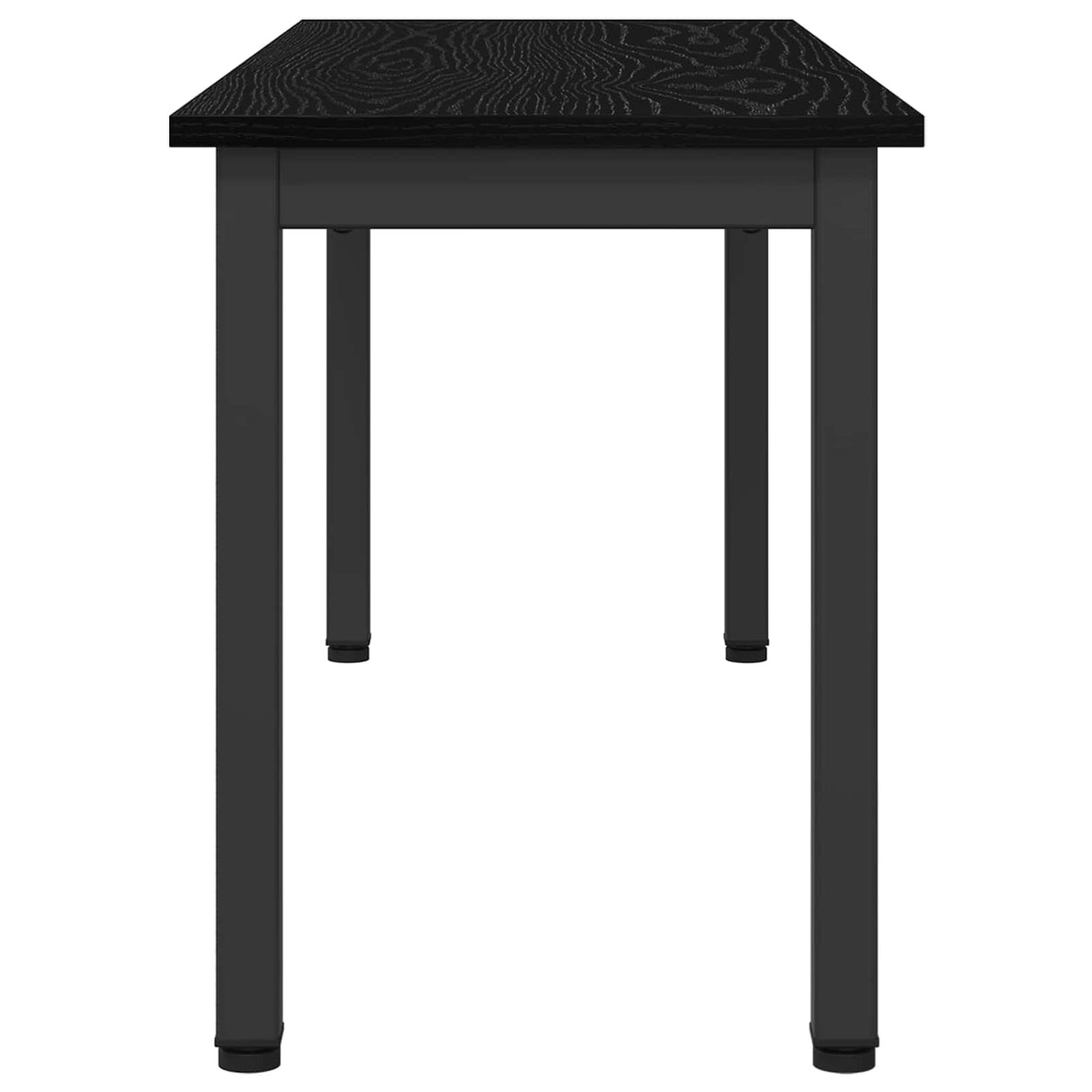 Bench Black Oak 110 x 35 x 45 cm Engineered Wood