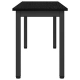Bench Black Oak 110 x 35 x 45 cm Engineered Wood