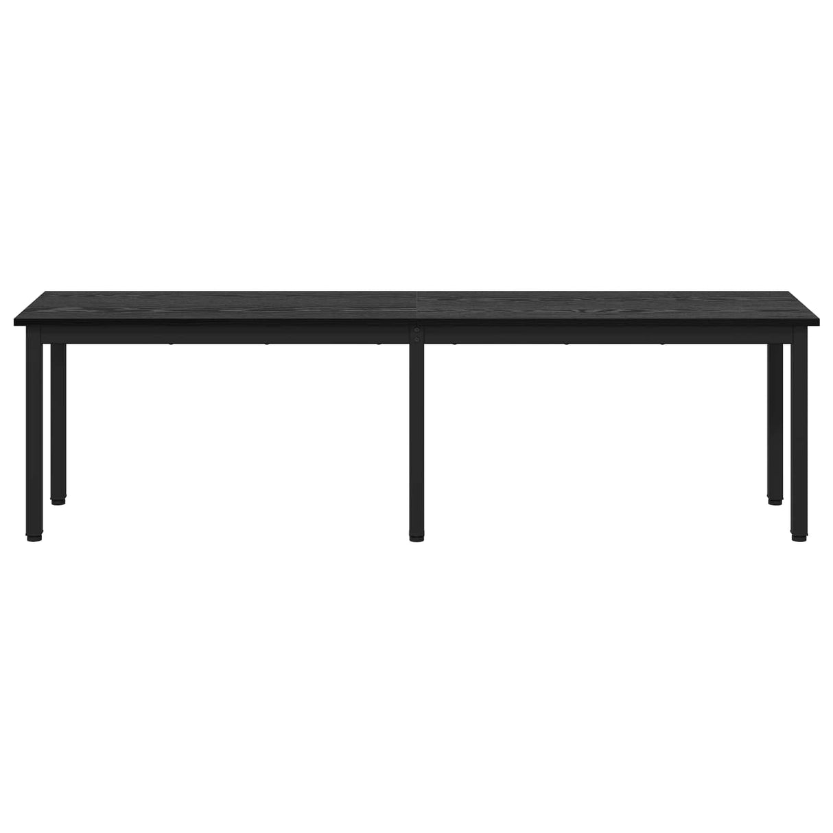 Bench Black Oak 160 x 35 x 45 cm Engineered Wood