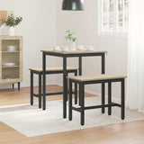 Dining Tables 60 x 60 x 75 cm Engineered Wood Sonoma Oak Square - Top-Down View