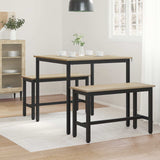 Dining Tables 80 x 80 x 75 cm Engineered Wood Sonoma Oak Square - Top-Down View