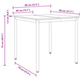 Dining Tables 80 x 80 x 75 cm Engineered Wood Sonoma Oak Square