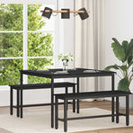 Dining Tables 110 x 110 x 75 cm Engineered Wood Black Oak