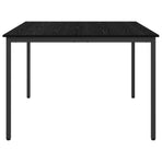 Dining Tables 110 x 110 x 75 cm Engineered Wood Black Oak