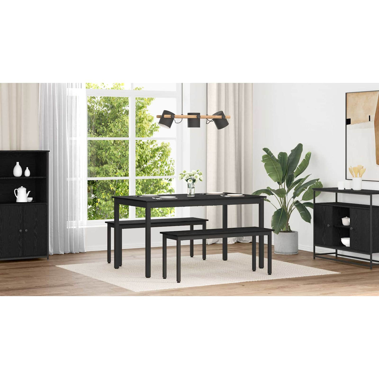 Dining Tables 140 x 80 x 75 cm METAL
