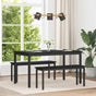 Dining Tables 140 x 80 x 75 cm Engineered Wood Black Oak