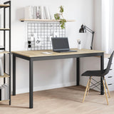 Dining Tables 140 x 80 x 75 cm Engineered Wood Sonoma Oak - Top-Down View
