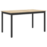 Dining Tables 140 x 80 x 75 cm Engineered Wood Sonoma Oak - Front View