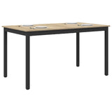 Dining Tables 140 x 80 x 75 cm Engineered Wood Sonoma Oak - Side View
