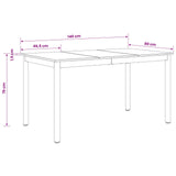 Dining Tables 140 x 80 x 75 cm Engineered Wood Sonoma Oak - Extra Image