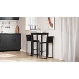 Standing Bar Table Engineered Wood - Close-Up Angle