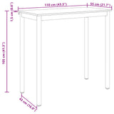 Standing Bar Table Engineered Wood - Low Angle