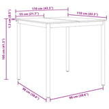 Standing Bar Table Engineered Wood