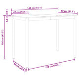 Standing Bar Table Engineered Wood