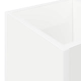 Umbrella Stand White 25 x 24.5 x 64 cm Engineered Wood - Low Angle