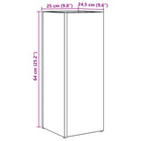 Umbrella Stand White 25 x 24.5 x 64 cm Engineered Wood