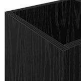 Umbrella Stand Black Oak 25 x 24.5 x 64 cm Engineered Wood - Low Angle