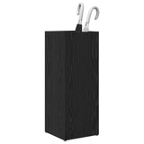 Umbrella Stand Black Oak 25 x 24.5 x 64 cm Engineered Wood - Side View