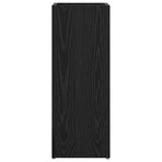 Umbrella Stand Black Oak 25 x 24.5 x 64 cm Engineered Wood