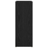 Umbrella Stand Black Oak 25 x 24.5 x 64 cm Engineered Wood - Rear View