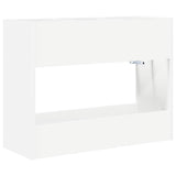 Umbrella Stand White 65 x 24 x 50 cm Engineered Wood - Front View