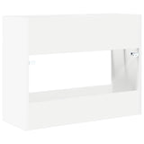 Umbrella Stand White 65 x 24 x 50 cm Engineered Wood - Close-Up Angle