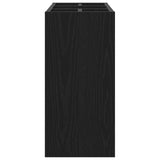 Umbrella Stand Black Oak 65 x 24 x 50 cm Engineered Wood