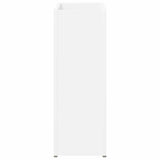 Umbrella Stand White 40 x 20 x 55.5 cm Engineered Wood - Rear View