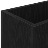 Umbrella Stand Black Oak 40 x 20 x 55.5 cm Engineered Wood - Low Angle