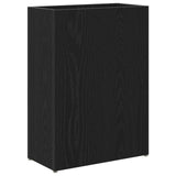 Umbrella Stand Black Oak 40 x 20 x 55.5 cm Engineered Wood - Front View