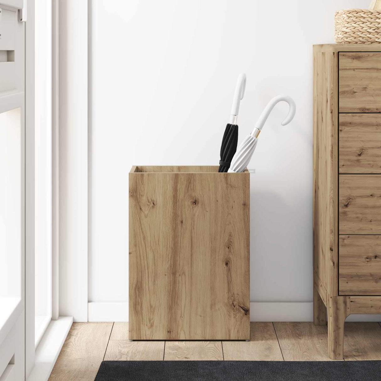 Umbrella Stand Artisan Oak 40 x 20 x 55.5 cm Engineered Wood