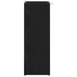 Umbrella Stand Black Oak 20 x 20 x 55.5 cm Engineered Wood