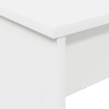 Keyboard Stand White 130 x 32 x 64 cm Engineered Wood - Low Angle