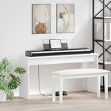 Keyboard Stand White 130 x 32 x 64 cm Engineered Wood