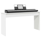 Keyboard Stand White 130 x 32 x 64 cm Engineered Wood