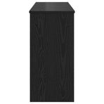 Keyboard Stand Black Oak 130 x 32 x 64 cm Engineered Wood